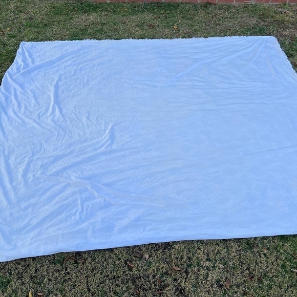 Rachel Zoe Venya Clip Jacquard Duvet Cover Diamond Yellow White Queen Boho GUC - Picture 4 of 9